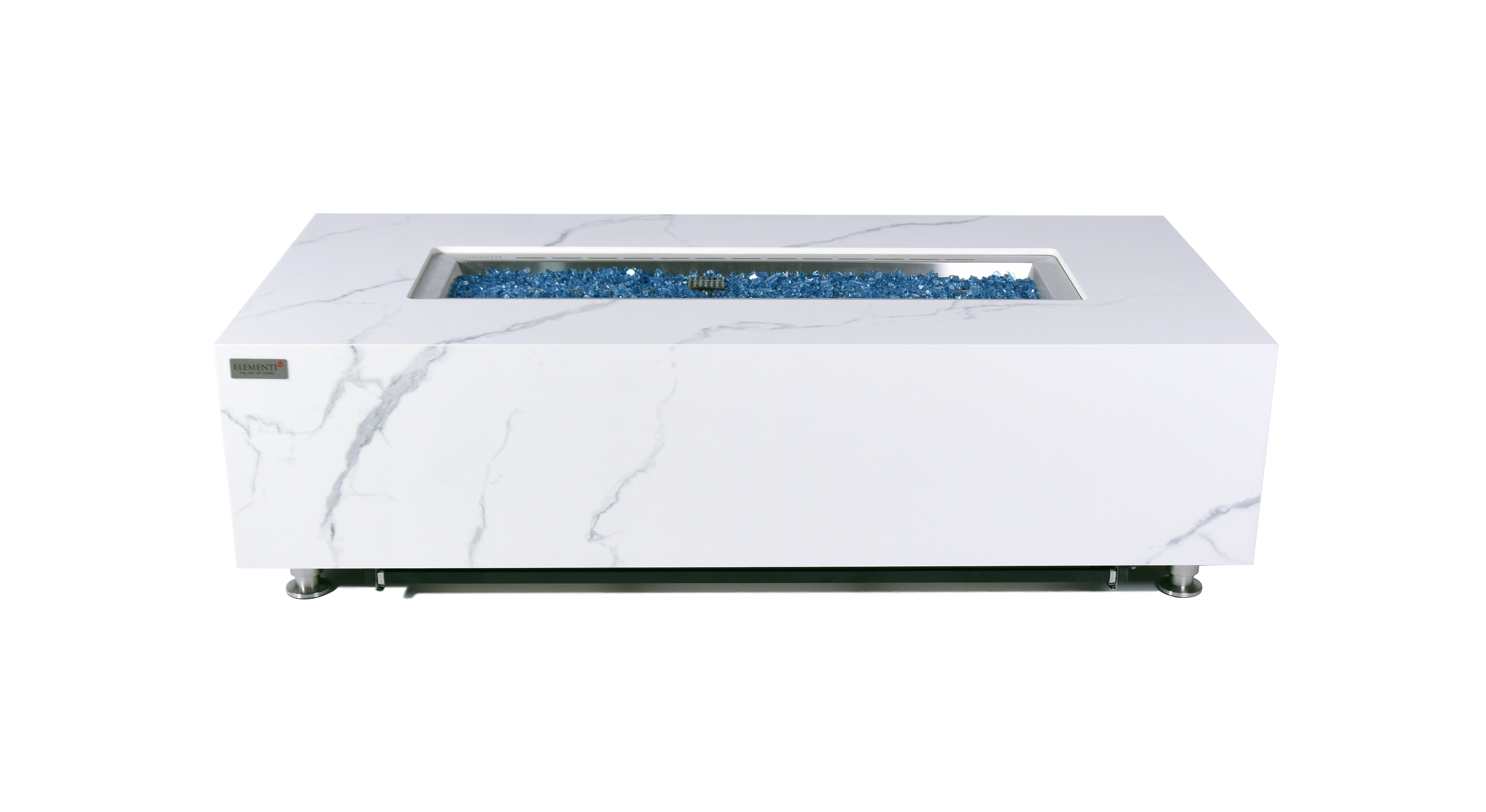 Firetop Table Carrara Porcelain Top Fire Table – CFR Patio