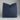 Blue travel pillow on a white background